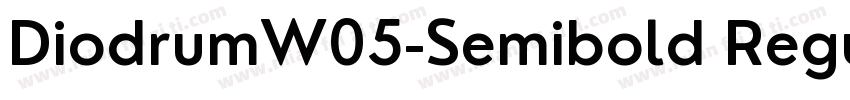 DiodrumW05-Semibold Regular字体转换